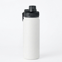 Nouvelles Idées de Produits 2026 – Bouteille d'eau isotherme promotionnelle en acier inoxydable de 530 ml avec paille pour la gym