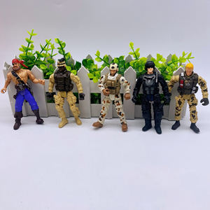 Pas cher 10cm Style Aléatoire Mains Mobiles Pieds Militaire En Plastique Soldat <span class=keywords><strong>Pompier</strong></span> Explorateur Pirate SWAT Jouet Figurines - Product Image 6