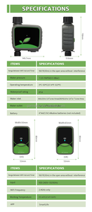 เครื่องรดน้ำต้นไม้ในสวนอัจฉริยะตัวควบคุมไร้สาย Wi-Fi สำหรับก๊อกน้ำท่อน้ำหยดระบบให้น้ำ2.4กิกะเฮิร์ตซ์เกตเวย์แอปฟรี - Product Image 2