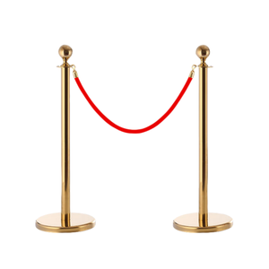 Supports d'or corde de velours rouge contrôleur de foule gestion de file d'attente <span class=keywords><strong>barricade</strong></span> - Product Image 1