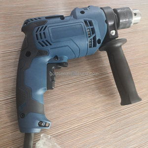 Perceuse à percussion industrielle jaune à vitesse variable 110 V/220 V 13 mm 750 W avec fonction inversée, perceuse professionnelle - Product Image 4