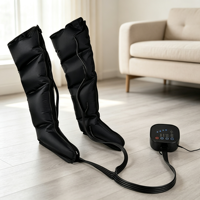 Bottes de récupération pour les jambes à compression d'air, masseur à ondes d'air pour mollets, chevilles et pieds, soulage la fatigue musculaire, améliore la circulation sanguine