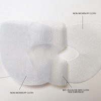 Masque pour les yeux en cellulose biologique Fermentation naturelle à la noix de coco Anti-rides Élimination des cernes Masque pour les yeux en feuille de cellulose biologique totalement sèche