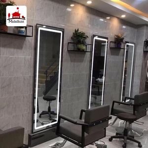 Équipement de <span class=keywords><strong>salon</strong></span> de coiffure, miroir de style, miroir avec lumière led, 1 pièce