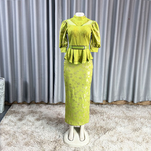 Abito Lungo <span class=keywords><strong>da</strong></span> Donna <span class=keywords><strong>Oversize</strong></span> a Vita Alta con Paillettes per Feste ed Eventi Serali - Product Image 3