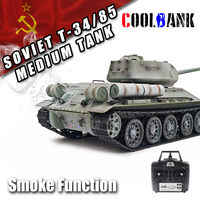 COOLBANK-T-34 de combat soviétique personnalisé, 3909 GHz, modèle de combat, avec BB tir fumée et son, 2.4GHz
