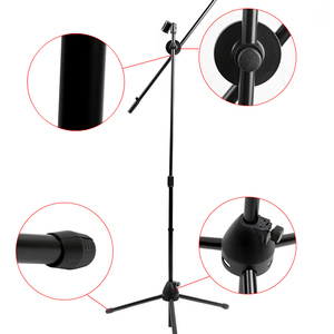 Soporte <span class=keywords><strong>de</strong></span> micrófono <span class=keywords><strong>de</strong></span> hierro ajustable profesional con 2 soportes <span class=keywords><strong>de</strong></span> clip <span class=keywords><strong>de</strong></span> micrófono al por mayor soportes <span class=keywords><strong>de</strong></span> micrófono <span class=keywords><strong>de</strong></span> trípode para grabación - Product Image 2