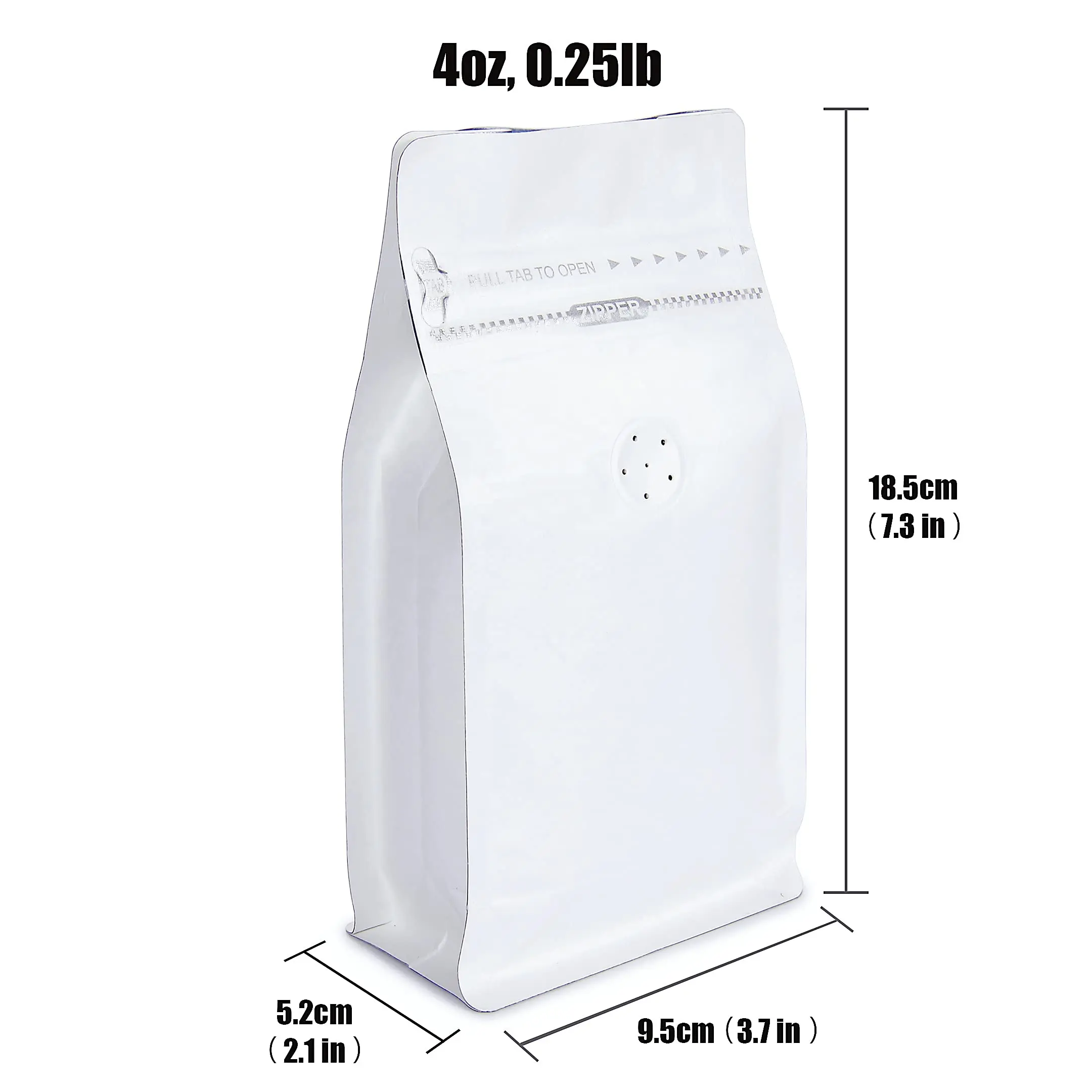 Resealable Upright Design Premium Zipper Lock High Barrier Side Gusset Kraft Paper Coffee Bags