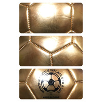Ballon de football couleur or 32 panneaux, en PVC durable, idéal pour l'entraînement en académie, vente en gros directe usine pour les matchs