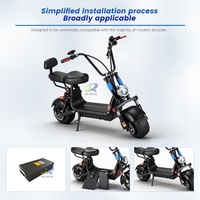 Batterie de moto électrique Harley à coque métallique 52V 18.2Ah 20.8Ah 23.4Ah 18650 Batterie au lithium puissante