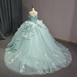 Jancember 1195 Beautiful Tassel Empire Lace Flower Quinceanera <b>Evening</b> <b>Dresses</b> - Product Image 5