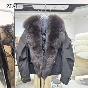 Nuovi Parka Invernali da <span class=keywords><strong>Donna</strong></span> alla Moda, Elegante Cappotto <span class=keywords><strong>con</strong></span> <span class=keywords><strong>Pelliccia</strong></span> di Volpe, Giacca Calda Imbottita - Product Image 4