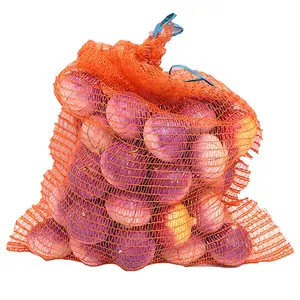 PE raschel Leno khoai tây hành tây lưới lưới Túi sản xuất bao bì màu đỏ trái cây và rau túi lưới