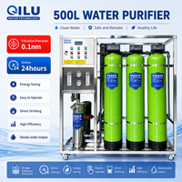 Système de traitement d'eau par osmose inverse commercial 500LPH, système de purification d'eau par osmose inverse en acier inoxydable 304