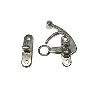 WEKIS Silver Anti-Theft Latch Buckle Zinc Alloy Safety Buckle Door <b>Lock</b> Buckle - Product Image 4