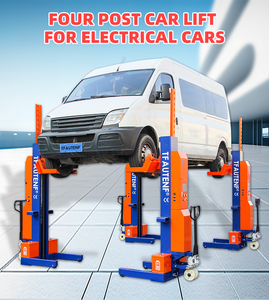 Elevador de Autos Móvil de 10 Toneladas de Capacidad, Accionamiento Electrohidráulico de 4 Postes, para Reparación de Vehículos de Nueva Energía TF-F100EW Dou - Product Image 4