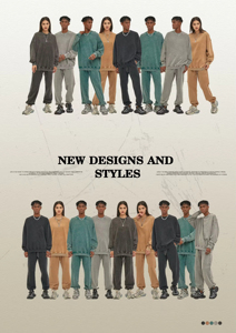 Suéter Vintage de Cuello Redondo para Hombre, 100% Algodón Batik, Felpa Francesa Gruesa de 420 GSM, Color Sólido, Lavado Ácido, para Invierno - Product Image 3