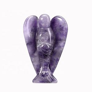 Angelo Custode Tascabile in Cristallo Intagliato, Pietra Naturale Curativa in Ametista, Regalo per Te e i Tuoi Cari, Onice - Product Image 2