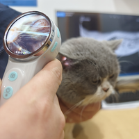 Otoscope numérique HD professionnel EURVET pour animaux de compagnie, endoscope auriculaire portable rechargeable pour le contrôle des oreilles des animaux