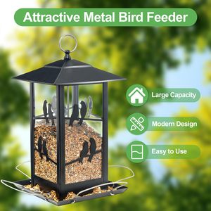 Petdom 4lbs lớn kim loại <span class=keywords><strong>Bird</strong></span> <span class=keywords><strong>Feeder</strong></span> cho ngoài trời treo <span class=keywords><strong>Bird</strong></span> Seed feeders với perches Hoang Dã <span class=keywords><strong>Bird</strong></span> <span class=keywords><strong>Feeder</strong></span> - Product Image 3