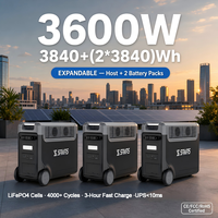 Generador Solar N066 de 3840 Wh, 3600 W, LiFePO4, Expandible, para Uso Fuera de la Red, Respaldo para el Hogar, UN38.3, MSDS, RoHS