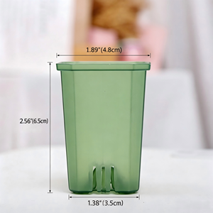 Offerta Speciale: Vasi Quadrati Trasparenti da 4,8 cm (<span class=keywords><strong>1</strong></span>,89 pollici) per Piante Grasse, Cactus e Fiori - Contenitori Durevoli per Vivaio e Giardino - Product Image 2