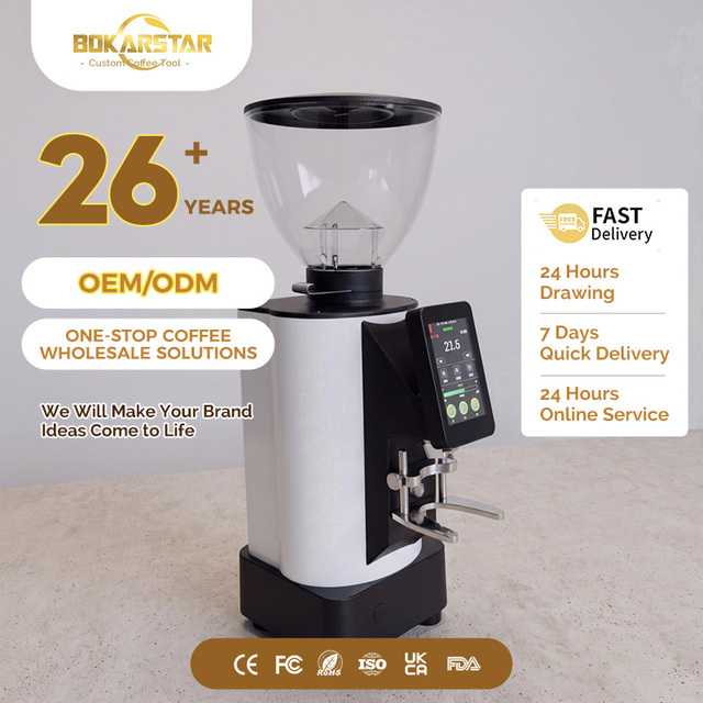 83MM Fully Automatic Cafe Coffee Portafilter Powder Milling Coffee Grinders K92 Commercial Coffee Bean Espresso Electric Machine
