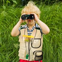 Kit d'aventure en plein air pour enfants, costume de safari, veste de pêche avec chapeau