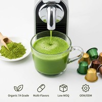 Cápsulas de Matcha al por Mayor a Precio de Fábrica, Grado 1A-7A, Etiqueta Personalizada para la Industria de Bebidas y Cafeterías, Compatible con Máquinas de Cápsulas