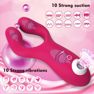 Vibrator Penghisap Klitoris, Inovatif dengan 10 Aksi Hisap & 10 Aksi Getar Vibrator Titik-G, Stimulator <span class=keywords><strong>Penis</strong></span> Isi Ulang untuk Pasangan - Product Image 4