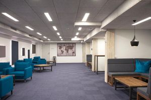 Thẩm mỹ len gỗ chống cháy cho quán cà phê văn phòng khách sạn Hội trường qinsound hiện đại Acoustic Tấm trần màu đen nổi Acoustic đám mây - Product Image 6