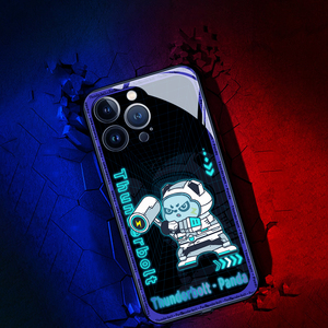 Panda lumineux <span class=keywords><strong>iphone</strong></span> 15 pro <span class=keywords><strong>max</strong></span> étui pour téléphone portable sacs musique intelligente commande vocale clignotant pour <span class=keywords><strong>iphone</strong></span> 14 étui 13pro <span class=keywords><strong>max</strong></span> - Product Image 4
