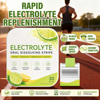 Bandes électrolytiques à dissolution orale OEM ODM avec complexe d'électrolytes, hydratation rapide, complément alimentaire sportif, formule personnalisée