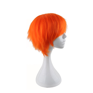 Peluca de cosplay de Zootopia Nick Wilde, pelo sintético corto de textura de piel sintética, color naranja rojizo, resistente al calor, para fiesta y <span class=keywords><strong>carnaval</strong></span> - Product Image 2