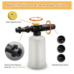 Pistolet à mousse électrique en plastique épais, <span class=keywords><strong>buse</strong></span> de 1,2 mm pour nettoyeur <span class=keywords><strong>haute</strong></span> <span class=keywords><strong>pression</strong></span> série K - Product Image 2