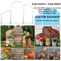 Décorations de scène pour fête de la mère avec ours en peluche personnalisé, 3*4 pieds, 3*6 pieds, 4*7 pieds, support d'arche à une face et housses
