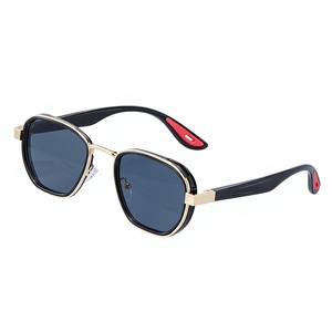 Nueva Tendencia de Moda, Gafas de Sol de Plástico Personalizadas, Lentes de PC con Protección UV400, Montura Ovalada para Hombre - Product Image 1