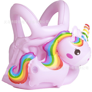 Chaleco de Natación Inflable para Niños, Diseño de Unicornio Arcoíris, Ayuda de Flotabilidad para Niños, Uso en Piscina - Product Image 5