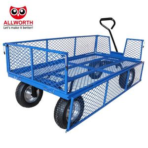सबसे ज्यादा बिकने वाली उच्च गुणवत्ता वाले फोल्डेबल फैक्ट्री वेयरहाउस वर्कशॉप वर्कशॉप प्लेटफॉर्म कार्ट हैंड ट्रक लॉजिस्टिक ट्रॉली - Product Image 2