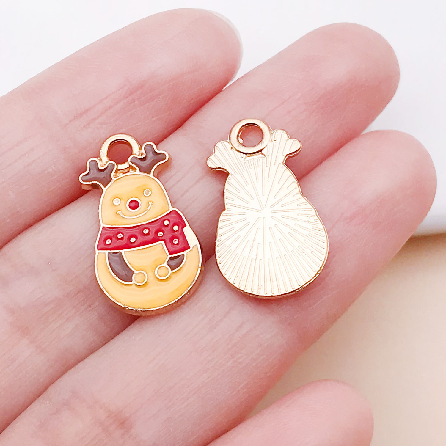 21057-1 px 20x11mm-1g drop oil yellow zinc alloy C