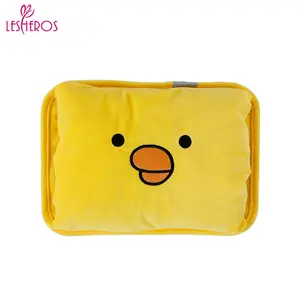 Lesheros 1350ml High Quality Portable Cartoon Duck Rechargeable Electric Heat Warming Bag