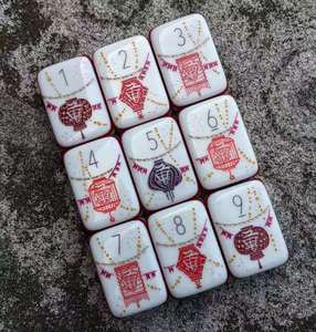 Set di 160 Tessere Mahjong Americane Personalizzate, Dipinte a Mano, Ispirate alle Matryoshka, in Acrilico Intagliato, Stile Orientale Moderno e Lussuoso - Product Image 6