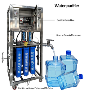 Purificateur <span class=keywords><strong>d</strong></span>'<span class=keywords><strong>eau</strong></span> RO commercial personnalisé à haute rentabilité, modèles compacts adaptés aux eaux <span class=keywords><strong>de</strong></span> puits et aux eaux souterraines - Product Image 1