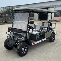 Voiturette de golf électrique de haute qualité pour 3 ou 4 passagers avec contrôleur de moteur personnalisable, batterie au plomb-acide, couleur personnalisée