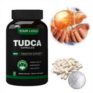 Ausreson OEM Liver Detox Cleanse Support TUDCA Tauroursodeoxycholic Acid Suplementos herbales <span class=keywords><strong>Bulk</strong></span> 1100mg TUDCA Cápsulas - Product Image 1
