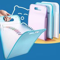 Classeur à 13 pochettes, organiseur de fichiers accordéon avec étiquettes, classeur de documents imperméable pour cartable, fournitures de bureau
