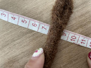 Spedizione veloce indiano non trattato afro crespo ricci capelli vergini umani 30 #1.4cm estensione dei capelli <span class=keywords><strong>loc</strong></span> 100% fatto a mano all'uncinetto dreadlock - Product Image 3