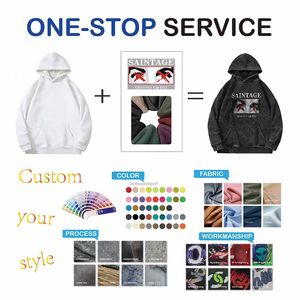 Felpe <span class=keywords><strong>Oversize</strong></span> da Uomo Deep Purple 400 Grammi, Pullover Tinta Unita con Stampa Digitale e Logo Ricamato, Prezzo Competitivo - Product Image 5