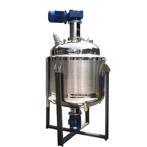 Soap making machine emulsion Mixing tank with cooling jacket High shear homogenizing emulsifier