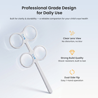 Accessoires de test d'optométrie double face ZP Vision Training : Lame optique en plastique pour vérifications de la vue et des lunettes
